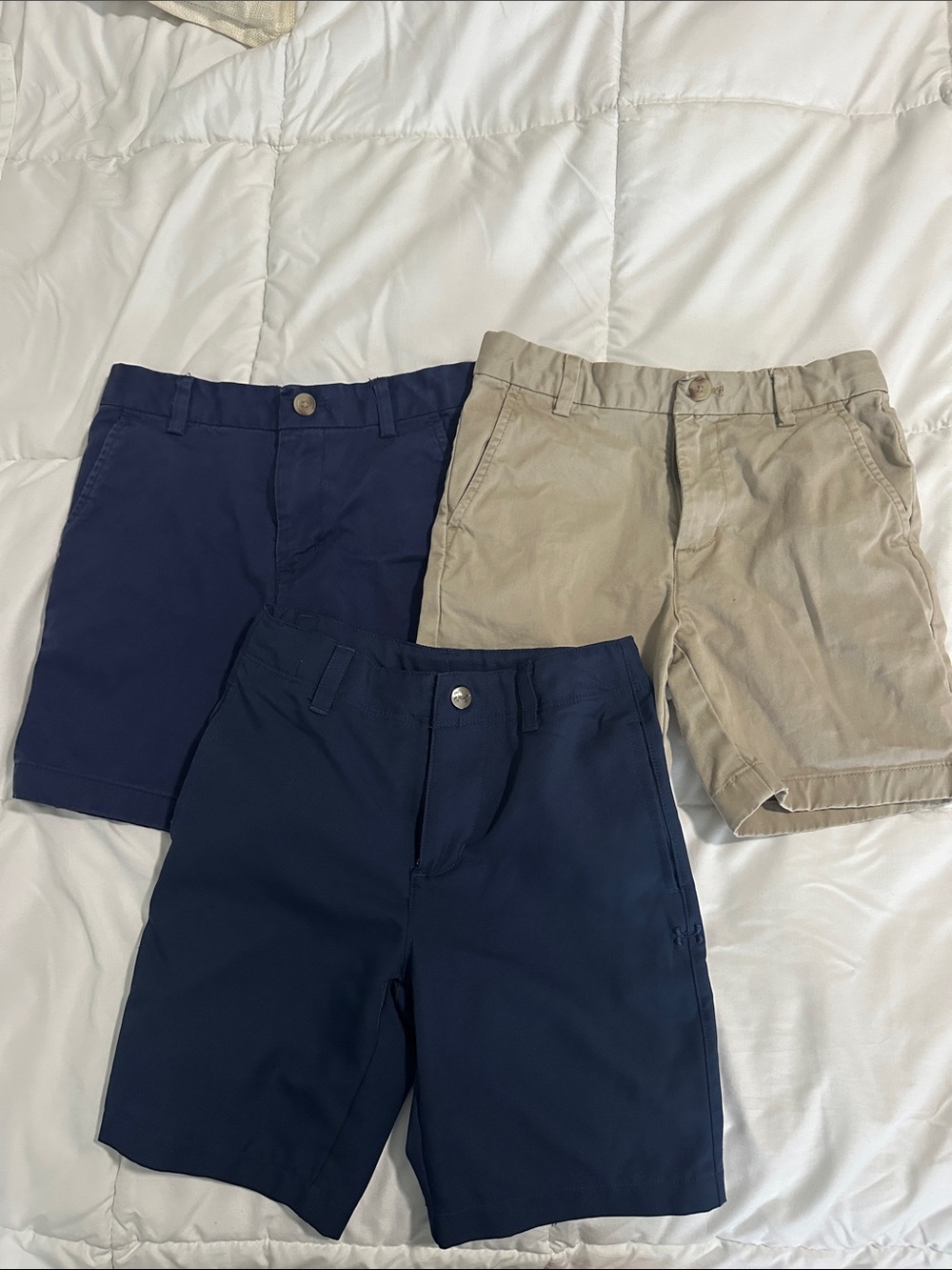Boys Chino Shorts Lot - Vineyard Vines and DRI FIT UA golf shorts